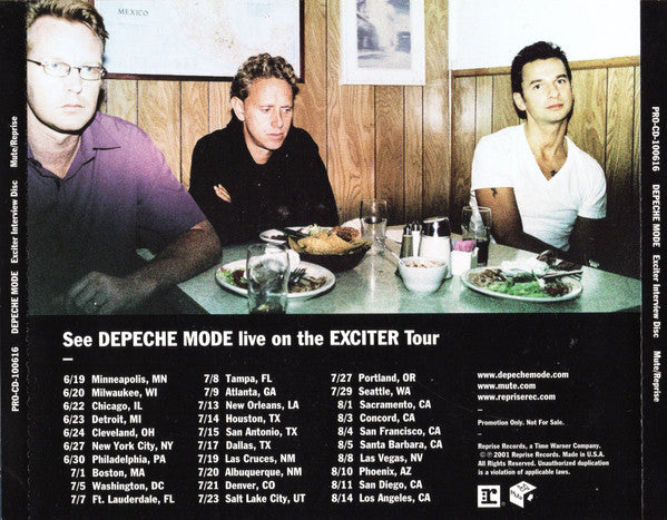 USED CD - Depeche Mode – Exciter - Interview Disc /Transcript