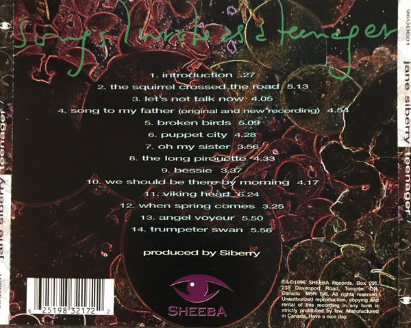 USED CD - Jane Siberry – Teenager