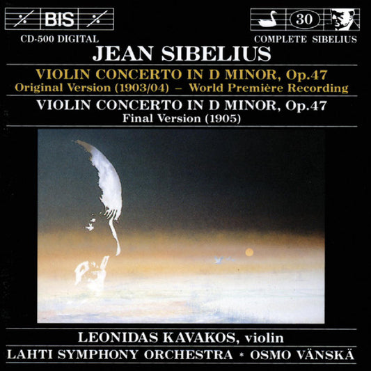 USED CD - Jean Sibelius, Leonidas Kavakos, Lahti Symphony Orchestra, Osmo Vänskä – Violin Concerto In D Minor, Op. 47 (Both Versions)