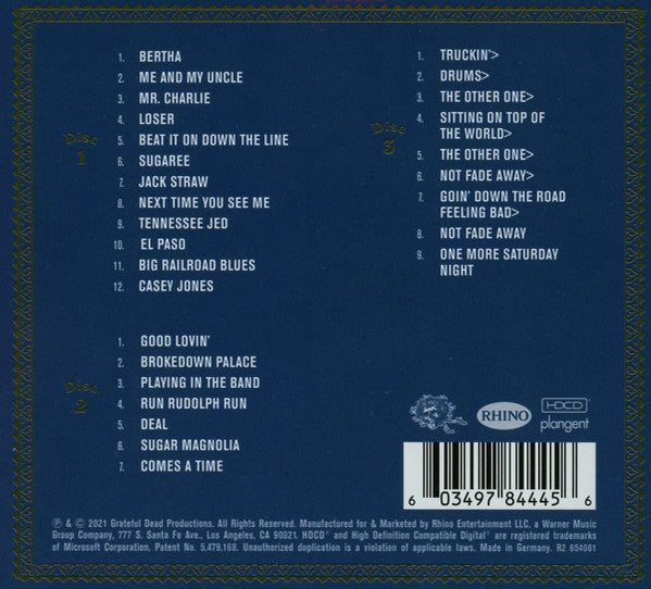 3CD- Grateful Dead – Fox Theatre, St. Louis, MO (12/10/71)