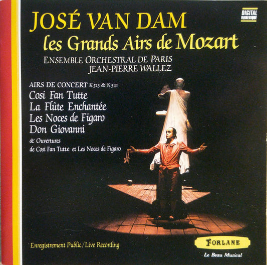 USED CD - José van Dam, Ensemble Orchestral De Paris, Jean-Pierre Wallez – Les Grands Airs De Mozart