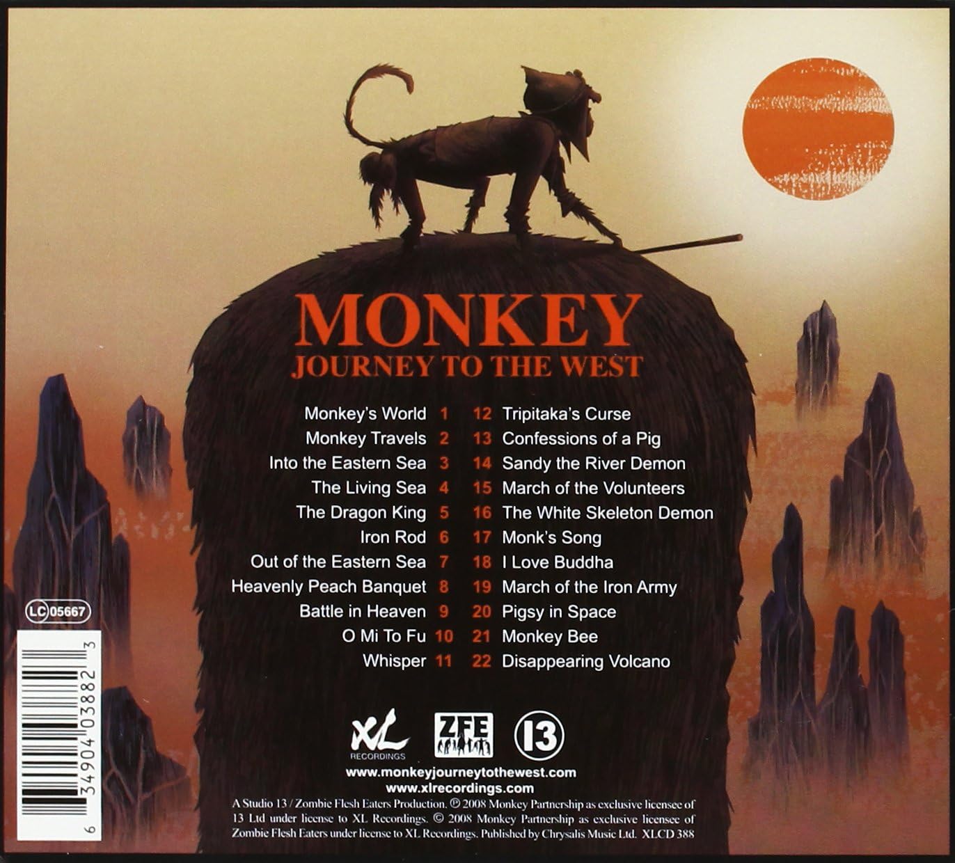 CD - Monkey – Journey To The West