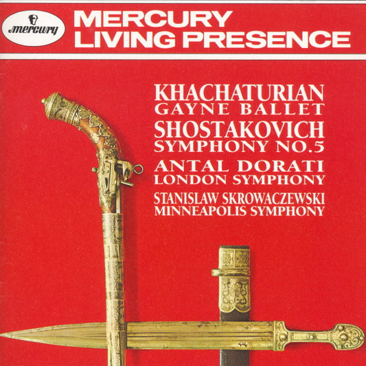 USED CD - Khachaturian, Shostakovich, Dorati, London Symphony, Skrowaczewski, Minneapolis Symphony – Gayne Ballet • Symphony No. 5