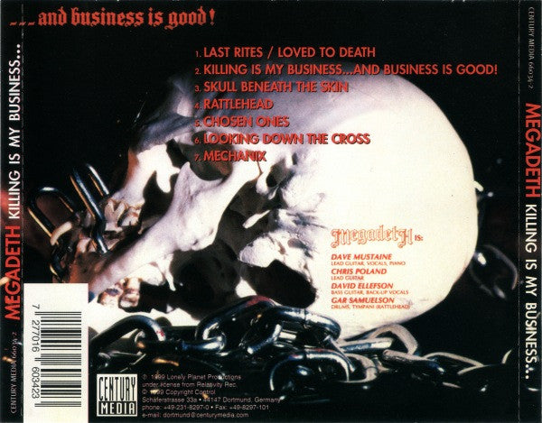 USED CD - Megadeth – Killing Is My Business... And Business Is Good!