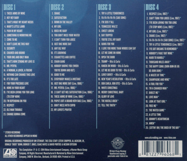 USED 4CD - Otis Redding – The King Of Soul