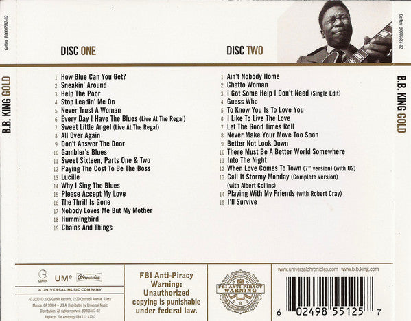 USED 2CD - B.B. King – Gold