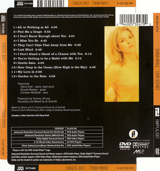 USED DVD AUDIO - Diana Krall – Love Scenes