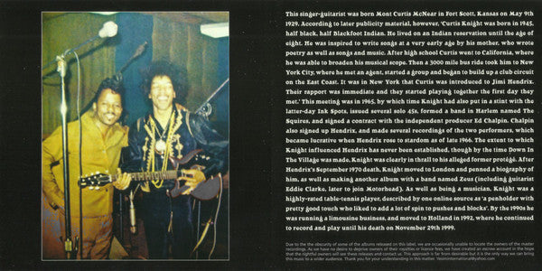 CD - Curtis Knight – Down In The Village