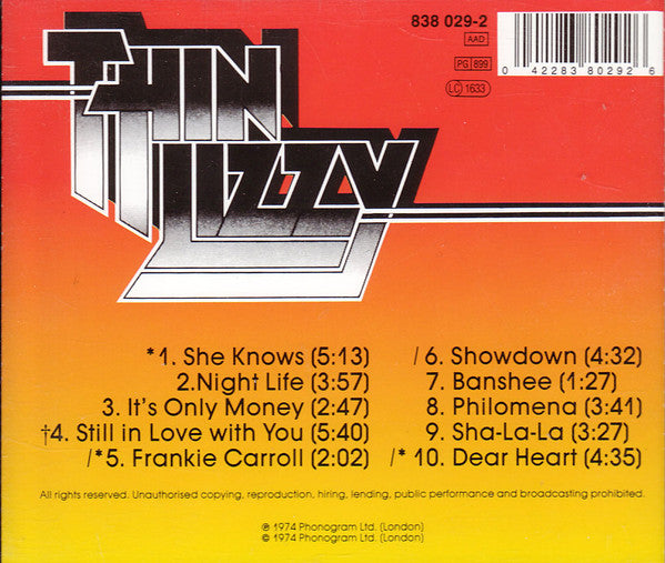 USED CD - Thin Lizzy – Nightlife
