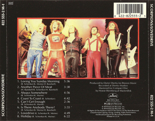 USED CD - Scorpions – Lovedrive