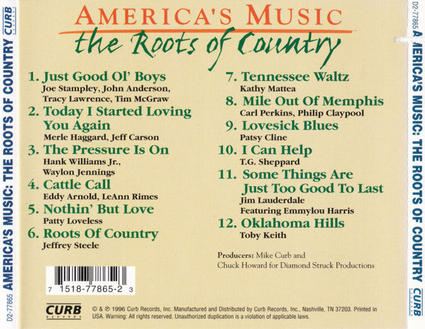 USED CD - Various – America's Music : The Roots Of Country