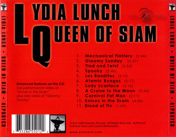 USED CD - Lydia Lunch – Queen Of Siam