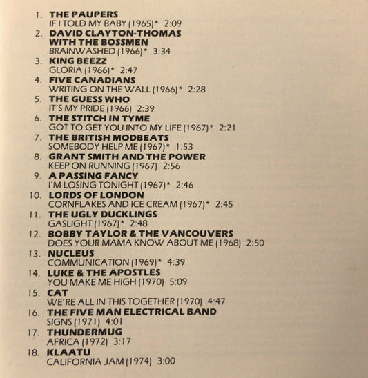 USED CD - Various – Made In Canada: Our Rock 'N' Roll History - Volume 3: Eclectic Avenue (1965-1974)