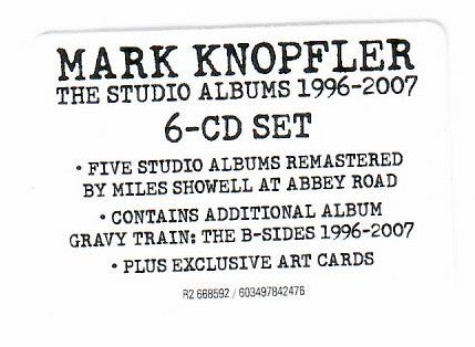 6CD - Mark Knopfler – The Studio Albums 1996-2007