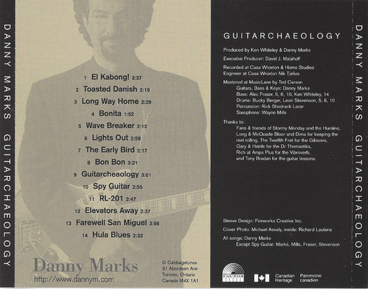 USED CD - Danny Marks – Guitarchaeology