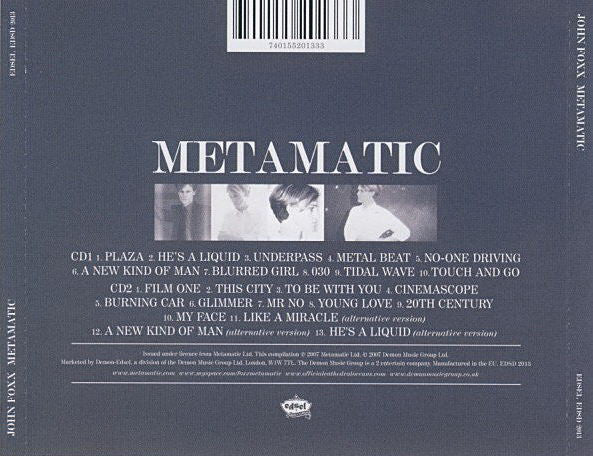 USED 2CD - John Foxx – Metamatic