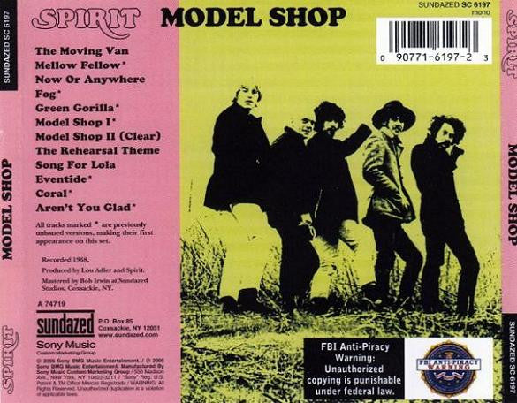 USED CD - Spirit – Model Shop