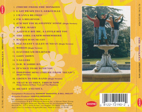 USED CD - Monkees - Greatest Hits