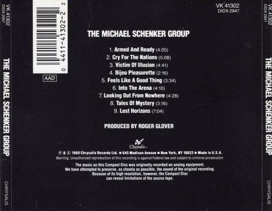 USED CD - The Michael Schenker Group – The Michael Schenker Group