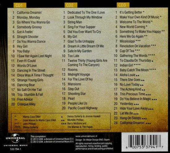 USED 3CD - The Mamas & The Papas – Collected