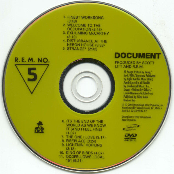 USED DVD AUDIO - R.E.M. Document