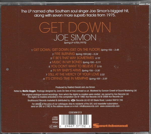 USED CD - Joe Simon – Get Down