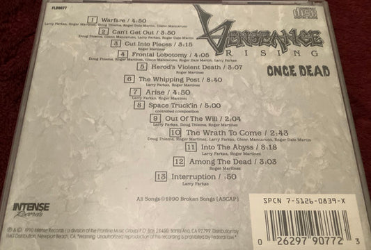 USED CD - Vengeance Rising – Once Dead