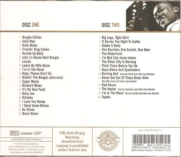 USED 2CD - John Lee Hooker – Gold