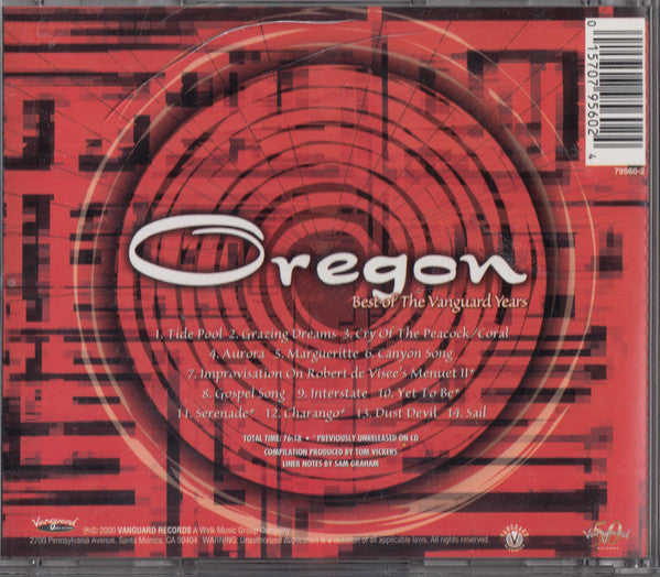 USED CD - Oregon – Best Of The Vanguard Years