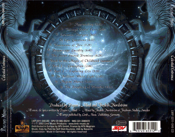 USED CD - Pagan's Mind – Celestial Entrance – Encore Records Ltd