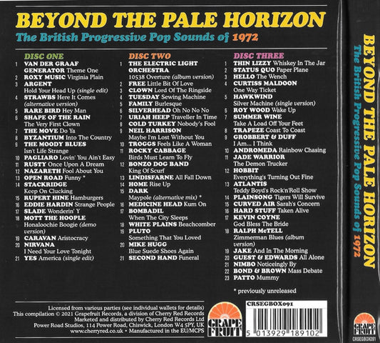 3CD - Various – Beyond The Pale Horizon (The British Progressive Pop Sounds Of 1972)