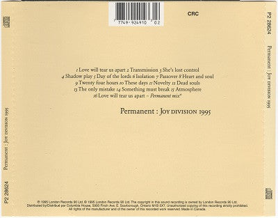 USED CD - Joy Division – Permanent: Joy Division 1995