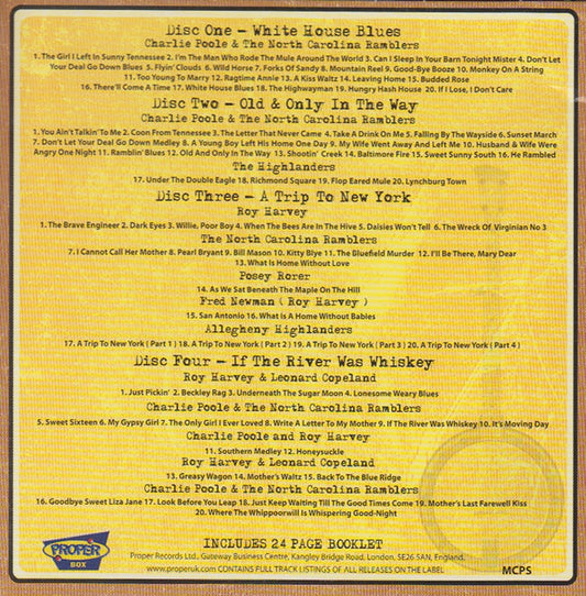 USED 4CD - Charlie Poole – The Essential Charlie Poole