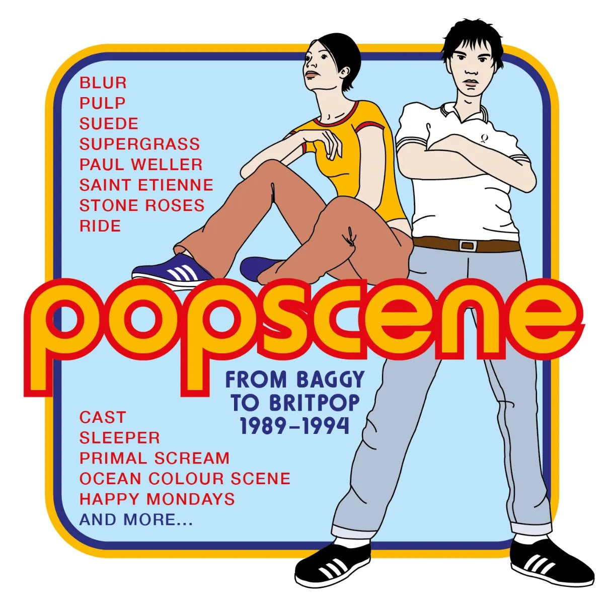 4CD - Popscene -  From Baggy To Britpop 1989-1994