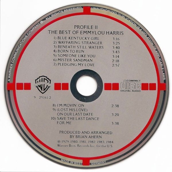 USED CD - Emmylou Harris – Profile II (The Best Of Emmylou Harris) (WG Target)