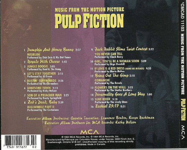 USED CD - Various – Pulp Fiction (Music From The Motion Picture)