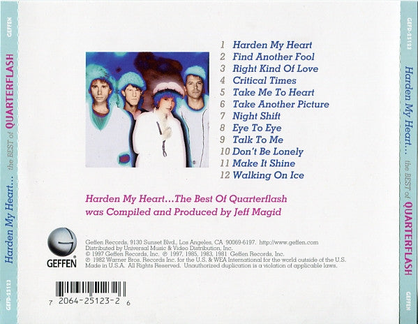 USED CD - Quarterflash – Harden My Heart... The Best Of Quarterflash