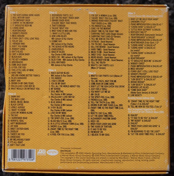 USED 7CD - Ray Charles – Pure Genius - The Complete Atlantic Recordings (1952-1959)