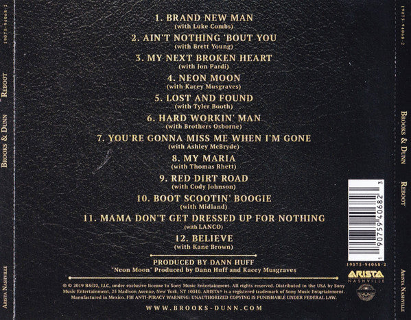 Brooks & Dunn – Reboot - USED CD