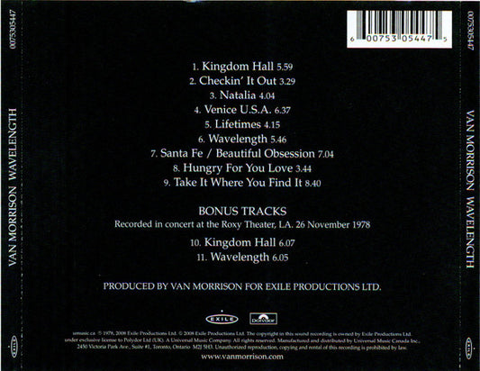 USED CD - Van Morrison – Wavelength