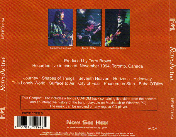 USED CD - FM – RetroActive: FM Archives Volume I