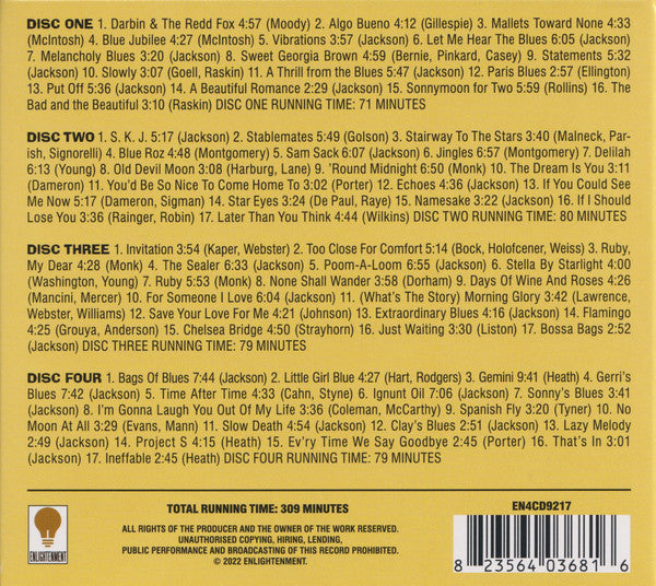4CD - Milt Jackson – The Riverside Album Collection 1961-1963