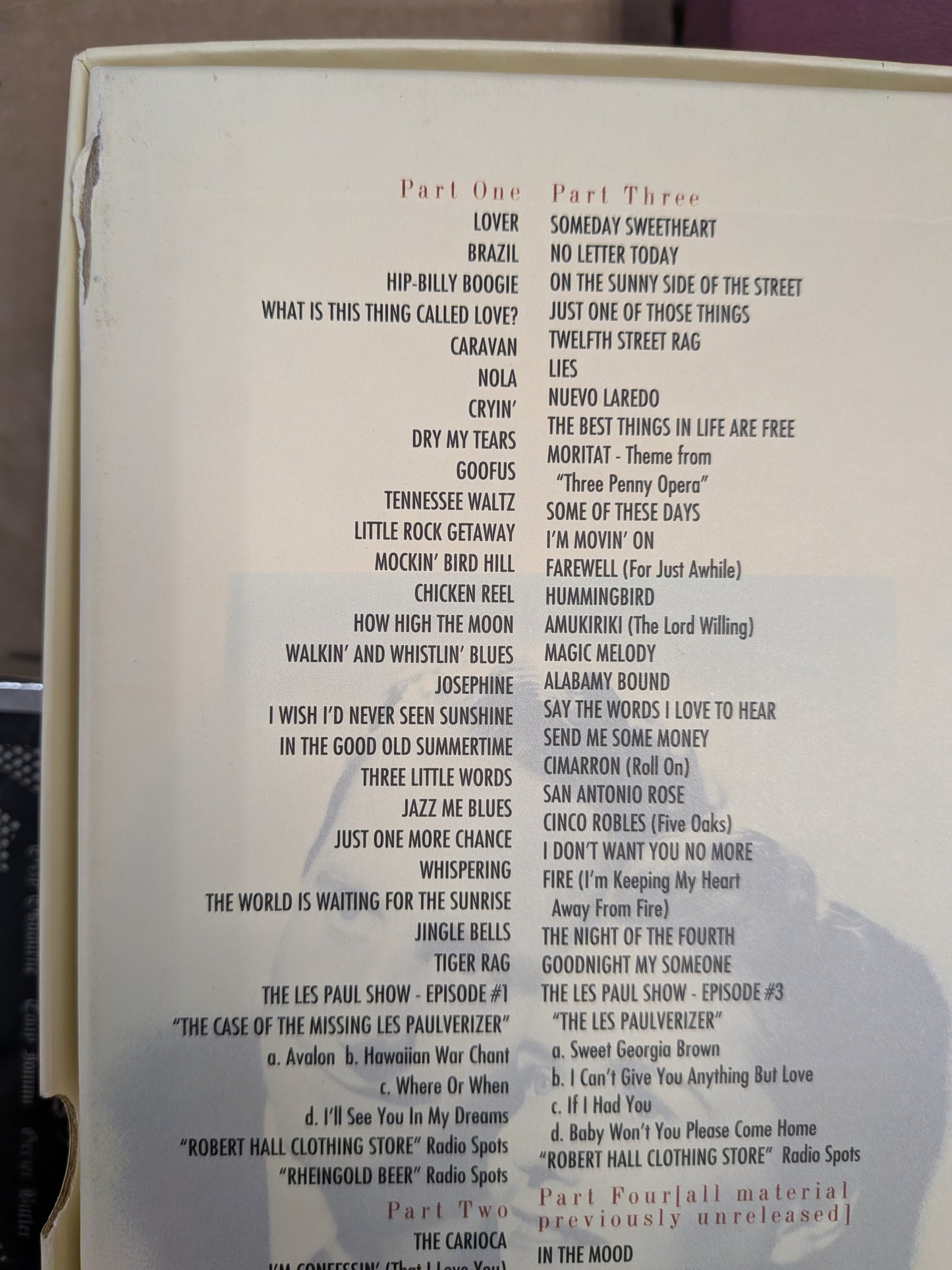 USED 4CD - Les Paul ‎– The Legend And The Legacy