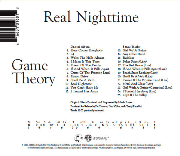 USED CD - Game Theory – Real Nighttime