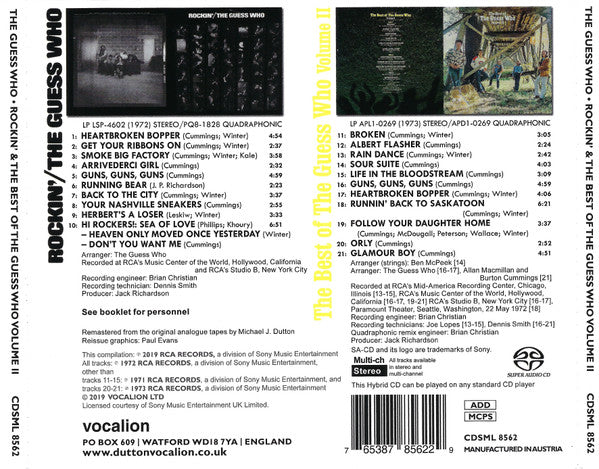 USED SACD - The Guess Who – Rockin' & The Best Of The Guess Who Volume II