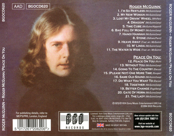 CD - Roger McGuinn – Roger McGuinn / Peace On You