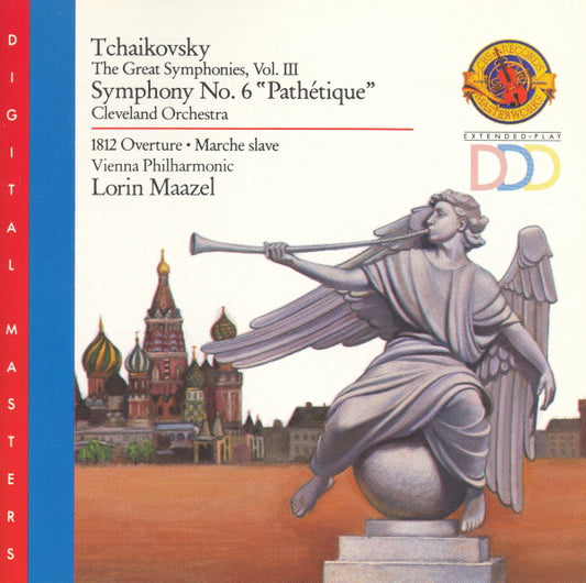 USED CD - Tchaikovsky - Lorin Maazel, The Cleveland Orchestra • Vienna Philharmonic – Symphony No. 6 "Pathétique" • Marche Slave • 1812 Overture
