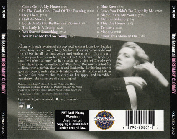 USED CD - Rosemary Clooney – The Essential Rosemary Clooney