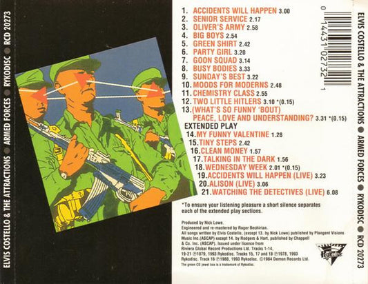 USED CD - Elvis Costello And The Attractions  – Armed Forces