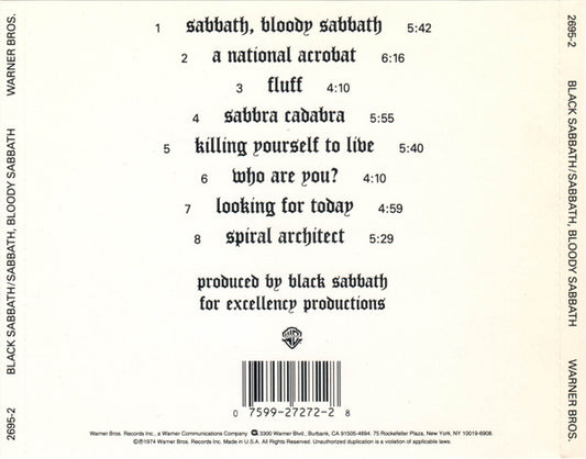 USED CD - Black Sabbath - Sabbath Bloody Sabbath